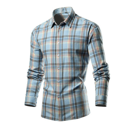 Herren Hemd Karo-Design Modern Baumwolle