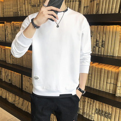 Herren Langarmshirt Modern Lässig Slim Fit