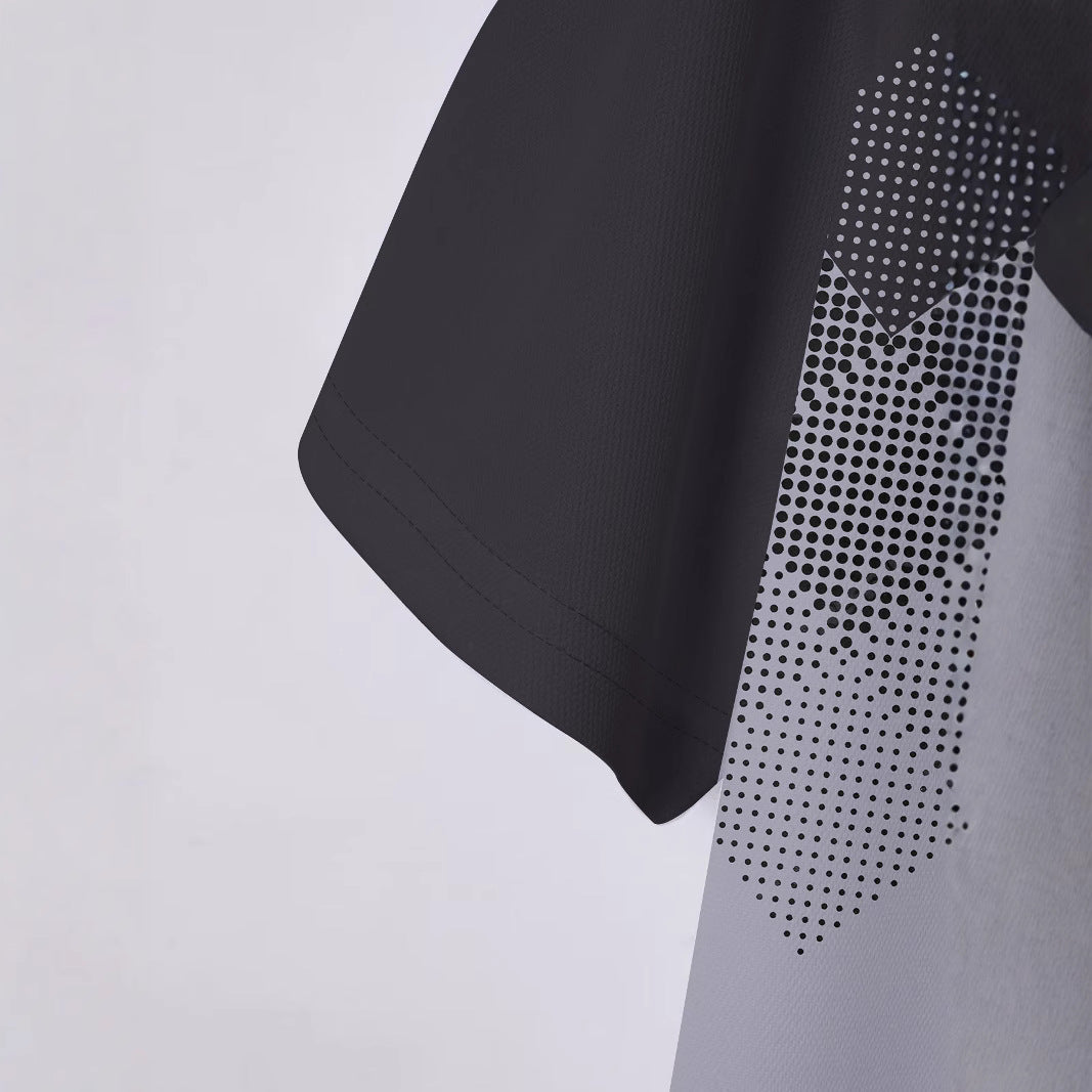 Herren Polohemd Modern Grafik Design Berlin Style