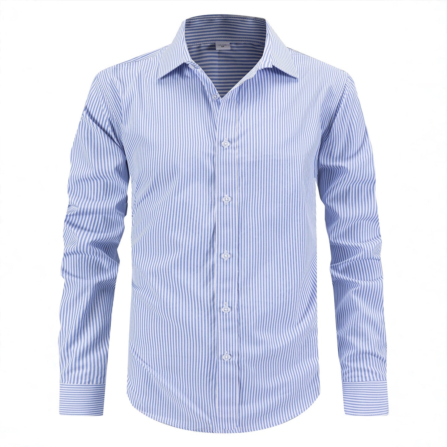 Herren Hemd Langarm Elegantes Streifenmuster Klassisch