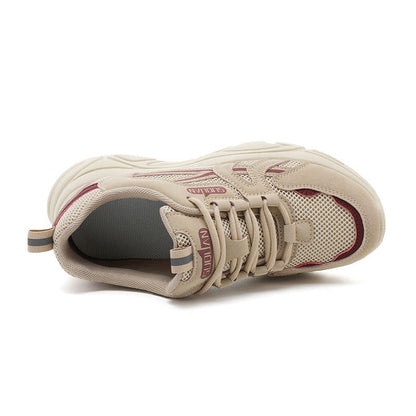 Damen Sneaker Bequem Atmungsaktiv Netz Oberfläche