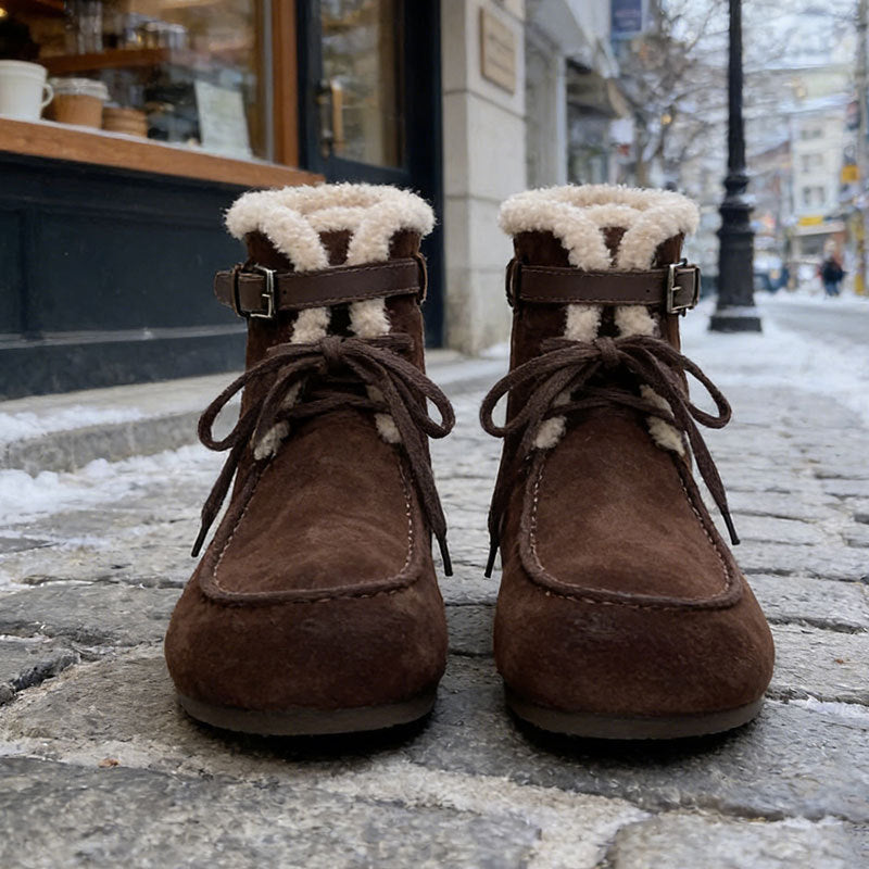 Damen Boots Warm Kuschelig Verstellbar Winter