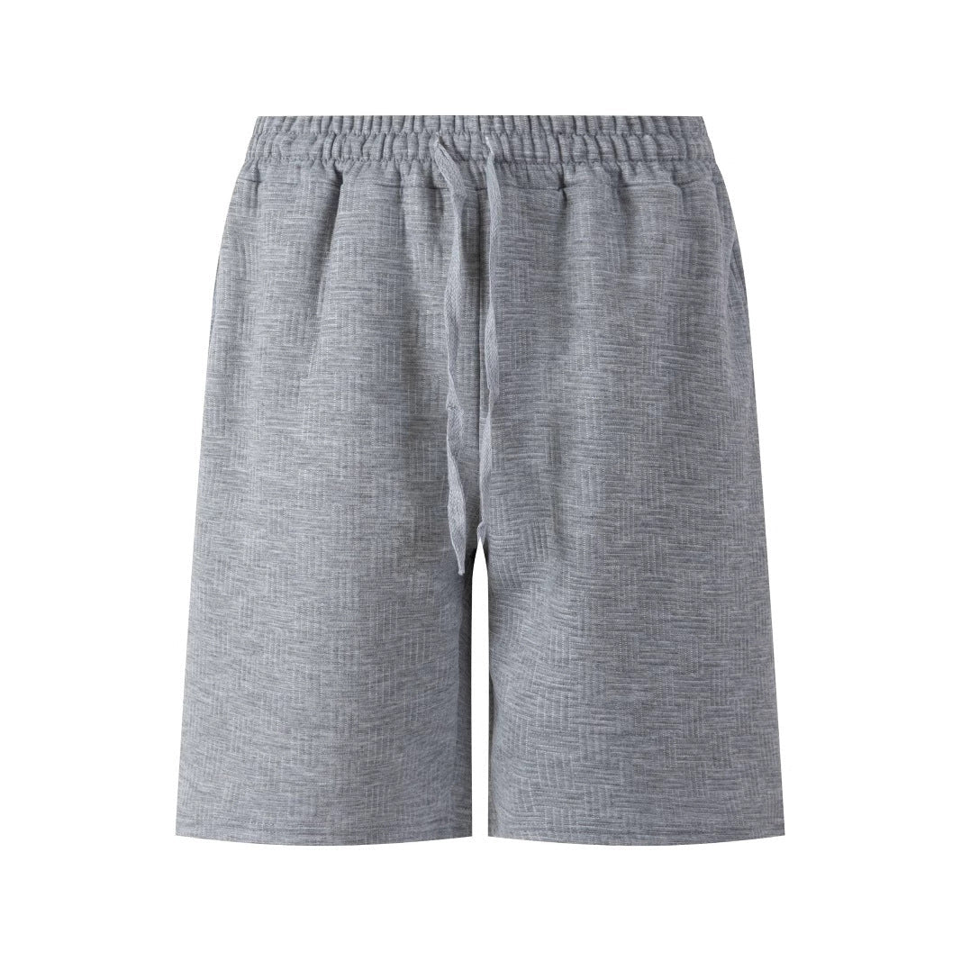Herren Shorts Elastischer Bund Mit Kordelzug Sportlich