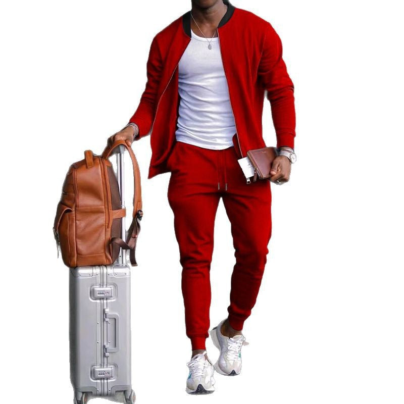 Herren Reise-Set Sportlich Leicht Jacke Jogginghose