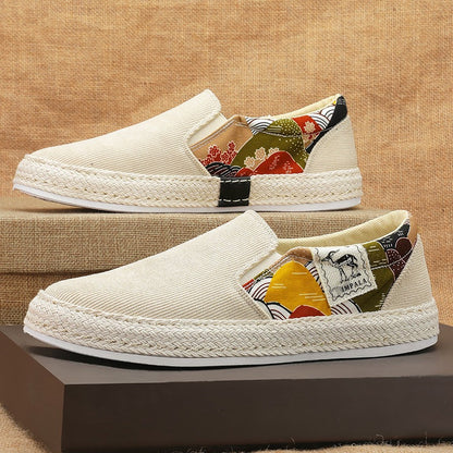 Damen Espadrilles Bequem Slip-On Sneaker Sommer