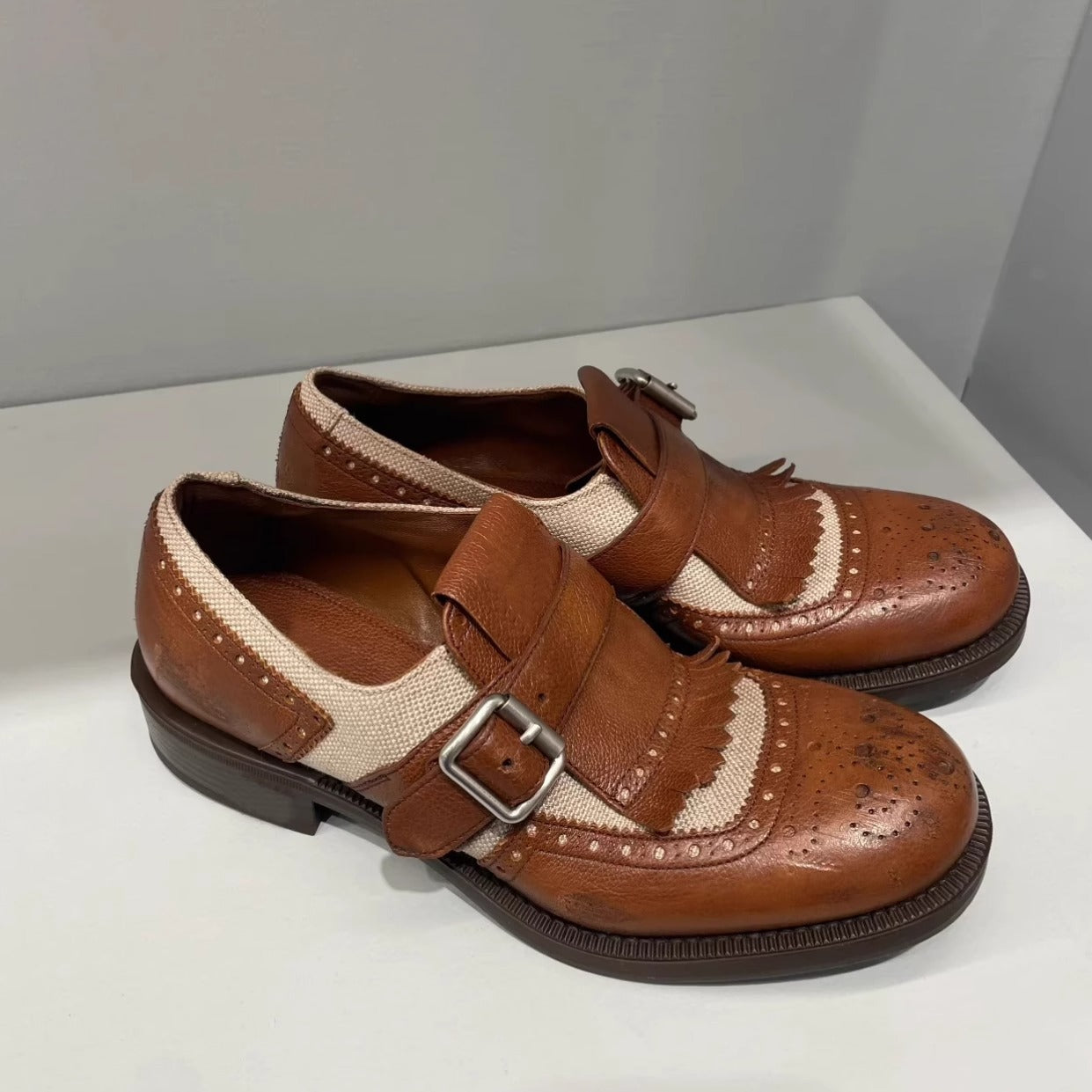 Damen Schnürschuhe Elegante Lochmusterung Komfortabel - BerlinGlamour