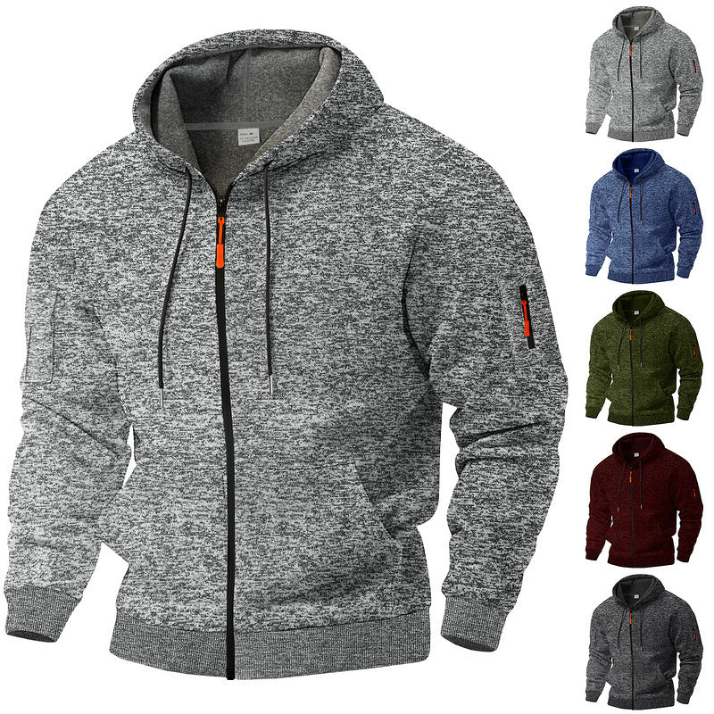 Herren Sweatjacke Kapuzenpullover Atmungsaktiv Mit Taschen - BerlinGlamour