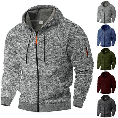 Herren Sweatjacke Kapuzenpullover Atmungsaktiv Mit Taschen - BerlinGlamour