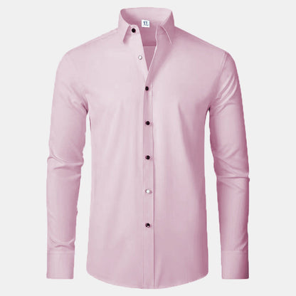 Herren Langarmhemd Slim Fit Elegantes Berlin Style