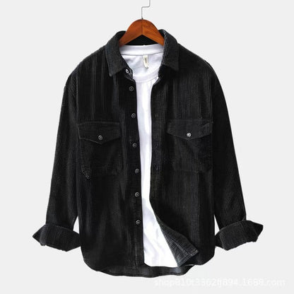 Herren Flanellhemd Kariert Mit Brusttaschen Warm