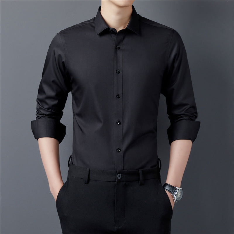Elegantes Herren Langarmhemd Slim Fit Modern