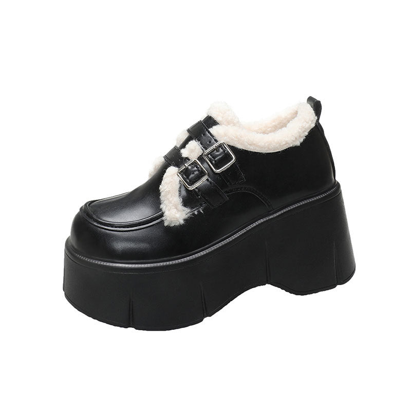 Damen Schuhe Plattform Moderne Schnalle Weich