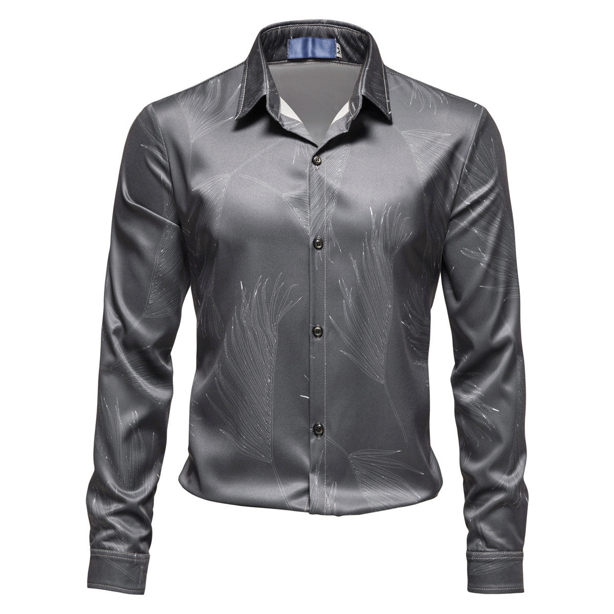 Herren Hemd Elegant Modern Muster Glanz