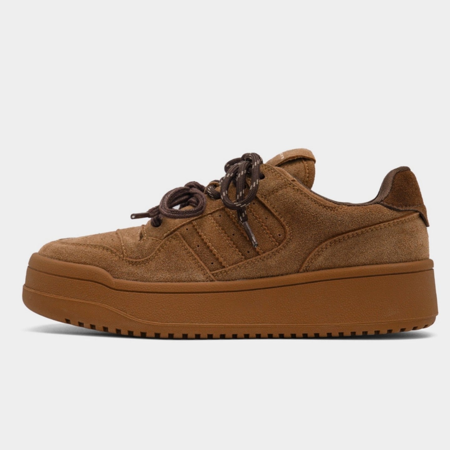 Damen Sneaker Platform Bequem Modisch Schnürschuhe
