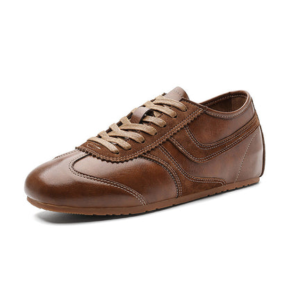 Damen Leder Schnürschuhe Elegante Mode Schuhe Frauen
