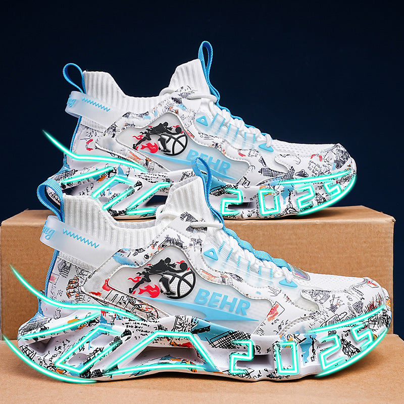 Damen Sneaker Laufschuhe mit Licht Effekt und Dämpfung