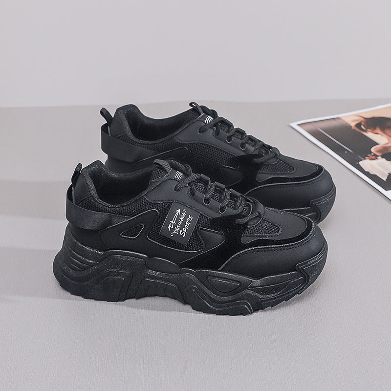 Damen Sneaker Chunky Stil Atmungsaktiv Komfortabel