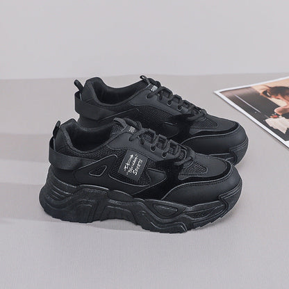 Damen Sneaker Chunky Stil Atmungsaktiv Komfortabel
