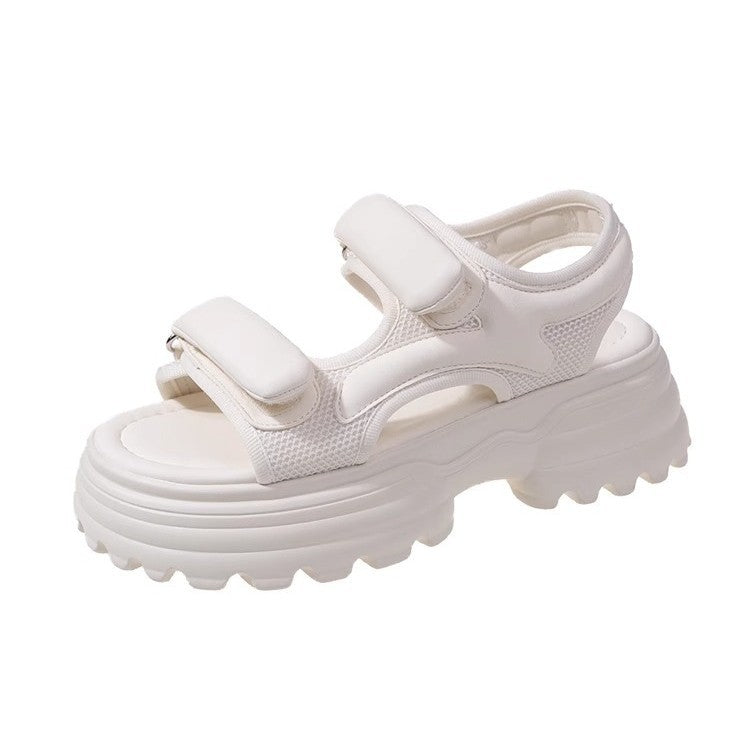 Damen Sandalen Sportlich Bequem Klettverschluss