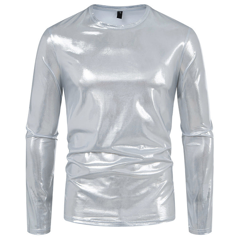Herren Langarmshirt Glänzend Modern Berlin Style