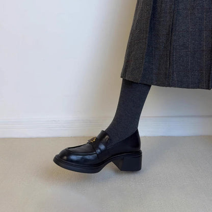 Damen Slipper Elegante Blockabsatz Riemenverschluss Komfort