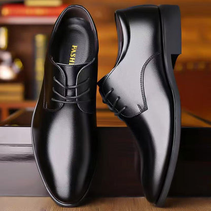 Herren Lederschnürschuhe Elegante Rutschfest Komfortabel