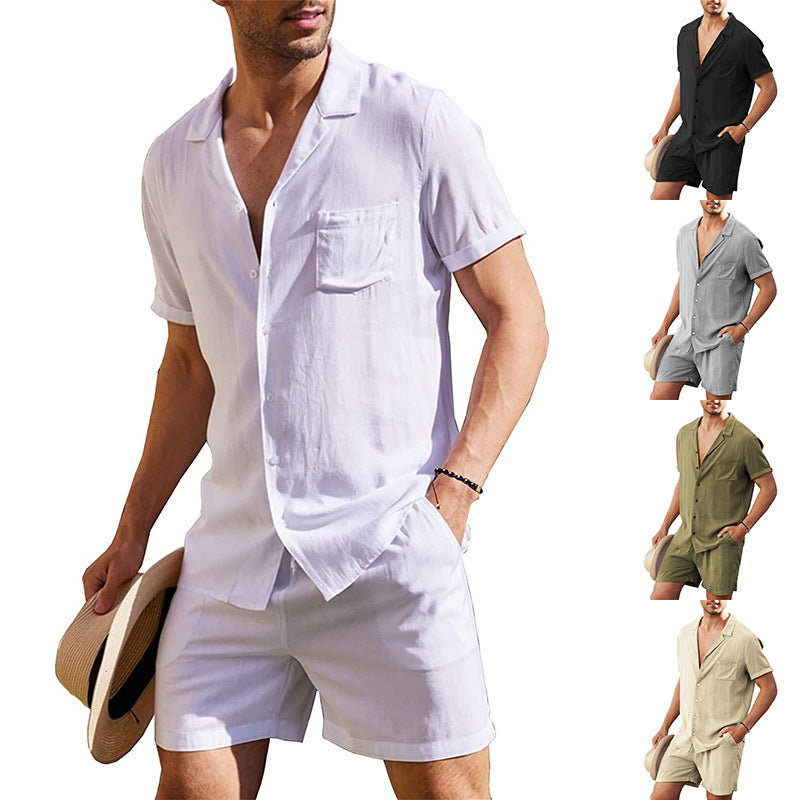 Herren Sport-Set Kurzarm atmungsaktiv mit Shorts Sportlich - BerlinGlamour