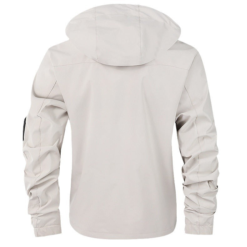 Herren Winterjacke Technisch Wasserdicht Schwarz