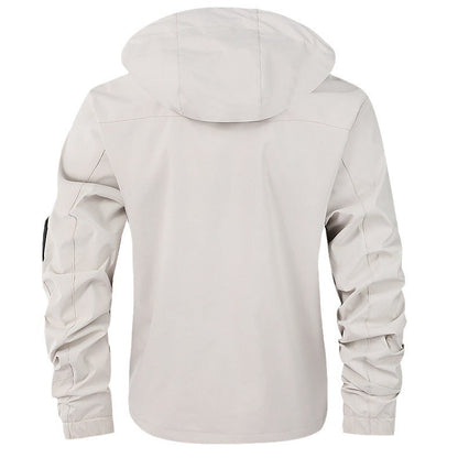 Herren Winterjacke Technisch Wasserdicht Schwarz