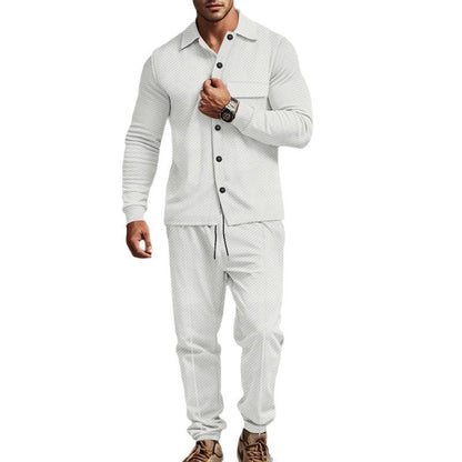 Herren Freizeitanzug Elegant Strukturiert Mit Taschen