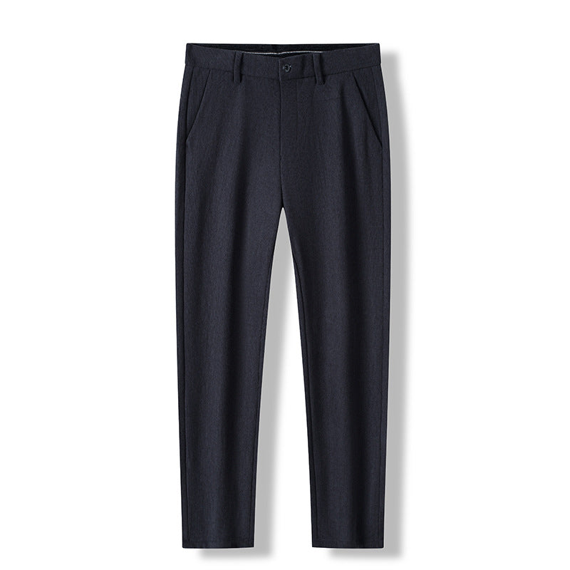 Herren Anzughose Slim Fit Modern Elegant Schwarz