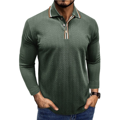 Elegantes Herren Polohemd Langarm Modern Berlin Style - BerlinGlamour