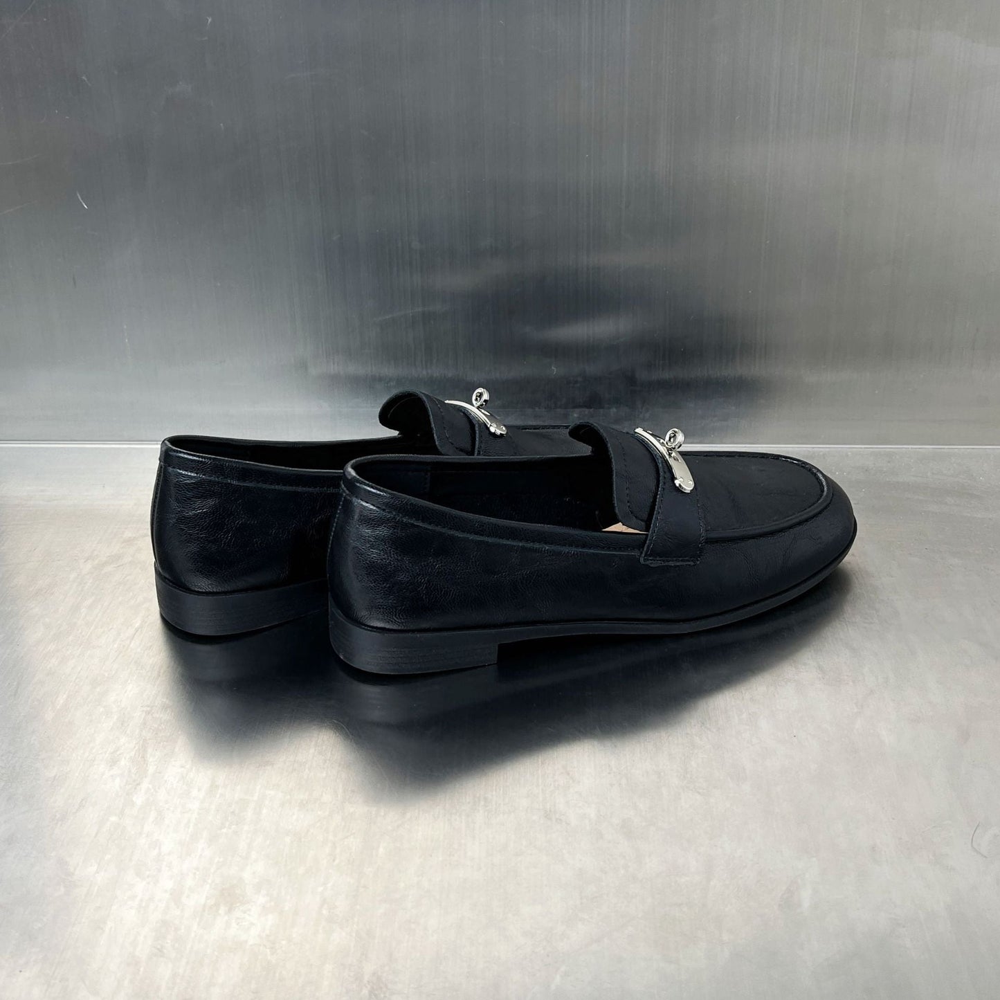 Damen Mokassins Elegante Schnalle Schuhe Komfort