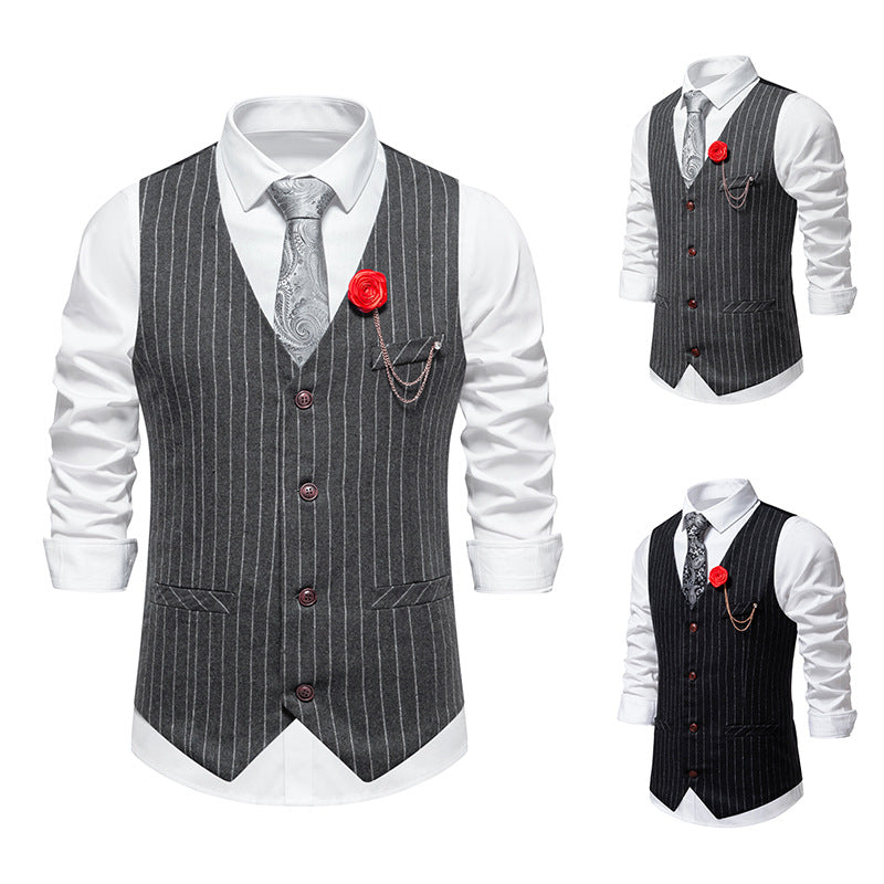 Herren Weste Slim Fit Hahnentrittmuster Elegant Modern - BerlinGlamour