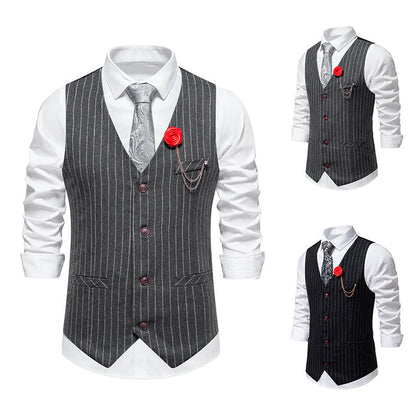 Herren Weste Slim Fit Hahnentrittmuster Elegant Modern - BerlinGlamour