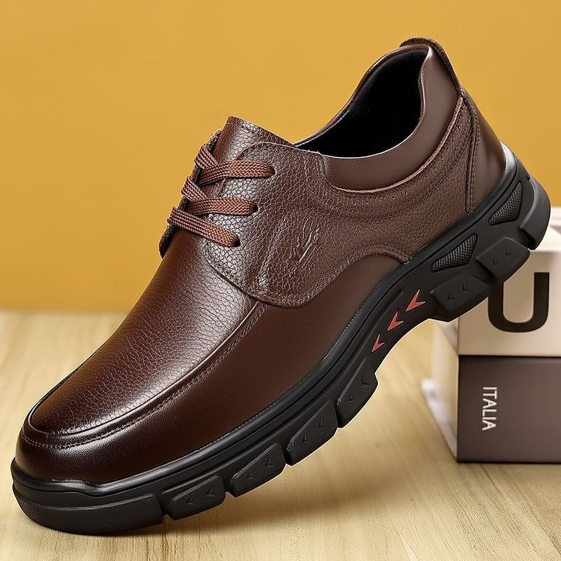 Damen Schnürschuhe Leder Modisch Hochwertig - BerlinGlamour