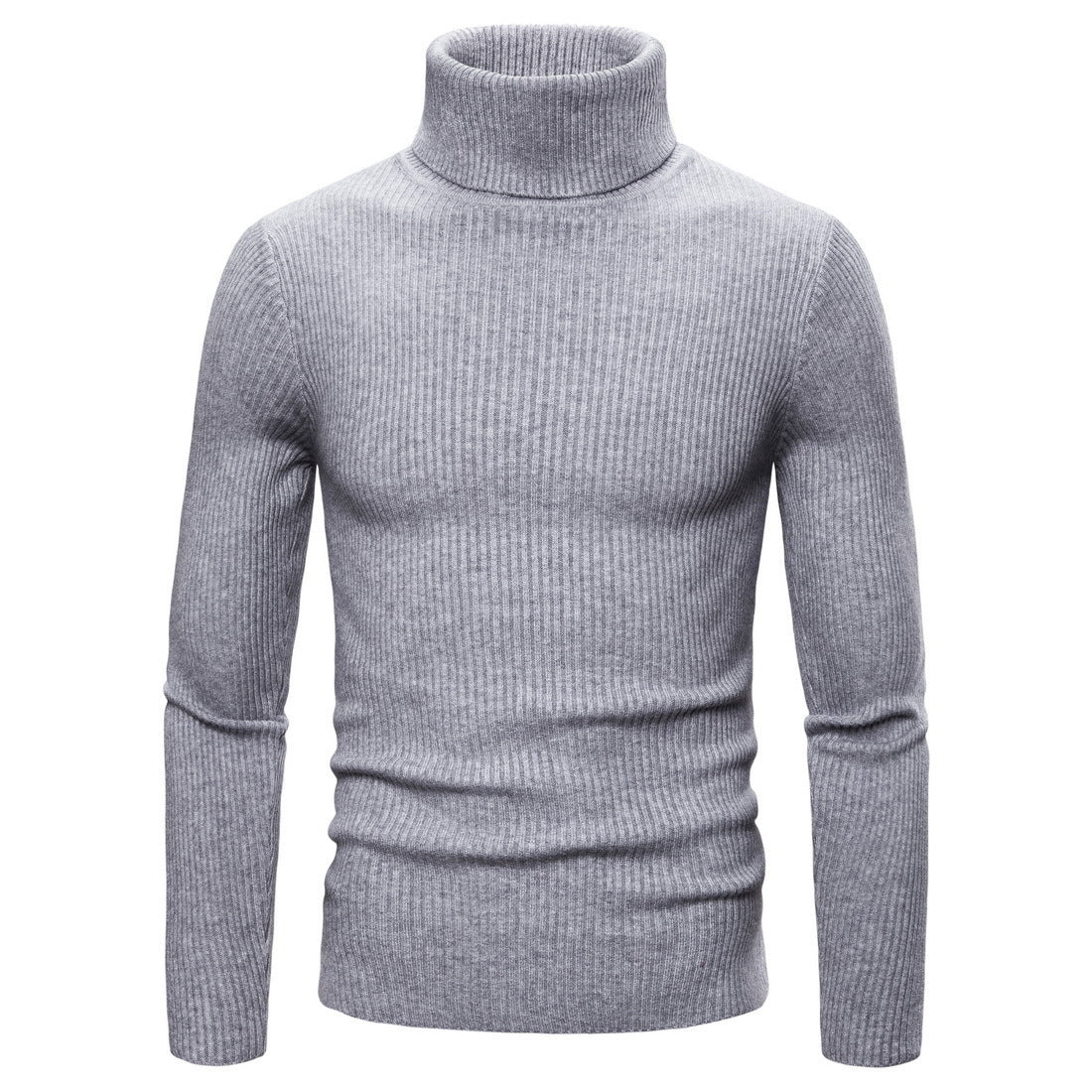 Herren Rollkragenpullover Warm Fein Strick