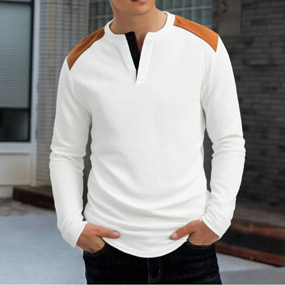 Männer Langarmshirt Strukturdesign Modern Berlin Style