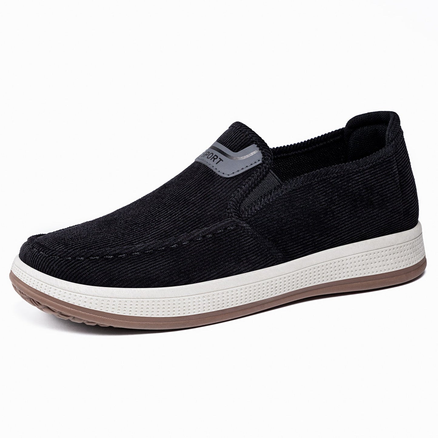Damen Sport-Schuhe Bequem Elastisch Sneaker Schwarz