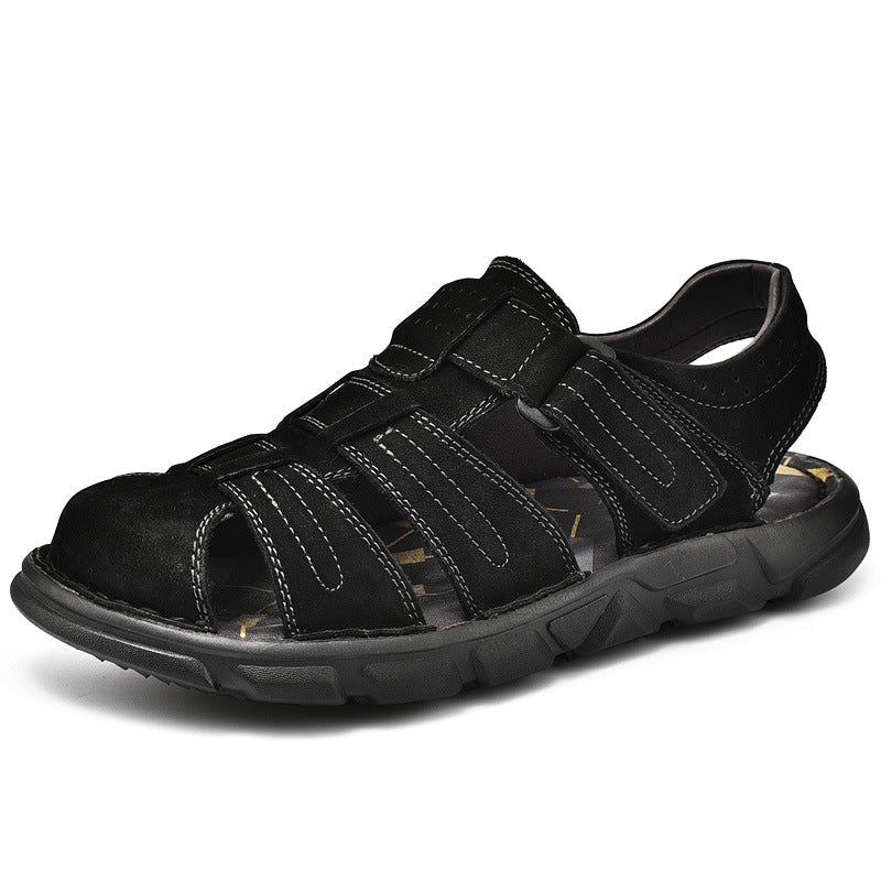 Herren Sandalen Leder Bequem Sommer
