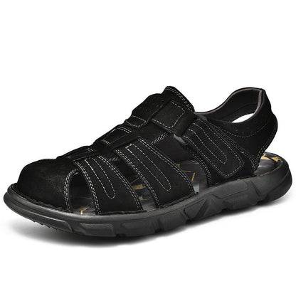 Herren Sandalen Leder Bequem Sommer