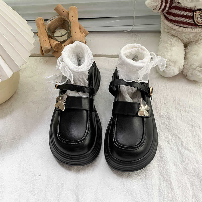 Damen Loafer Schuhe Elegant mit Riemen und Schleife