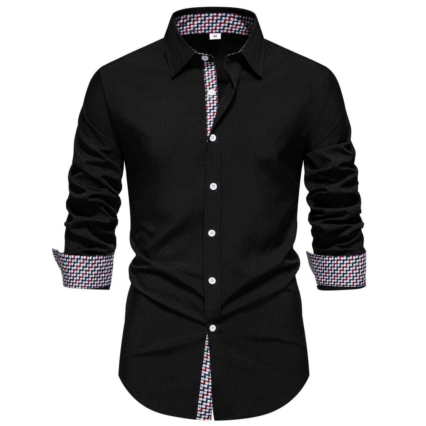 Herren Langarmhemd Modern Slim Fit Elegant