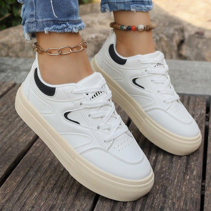 Damen Sneaker Plateau Komfortschuhe Modisch Höhe