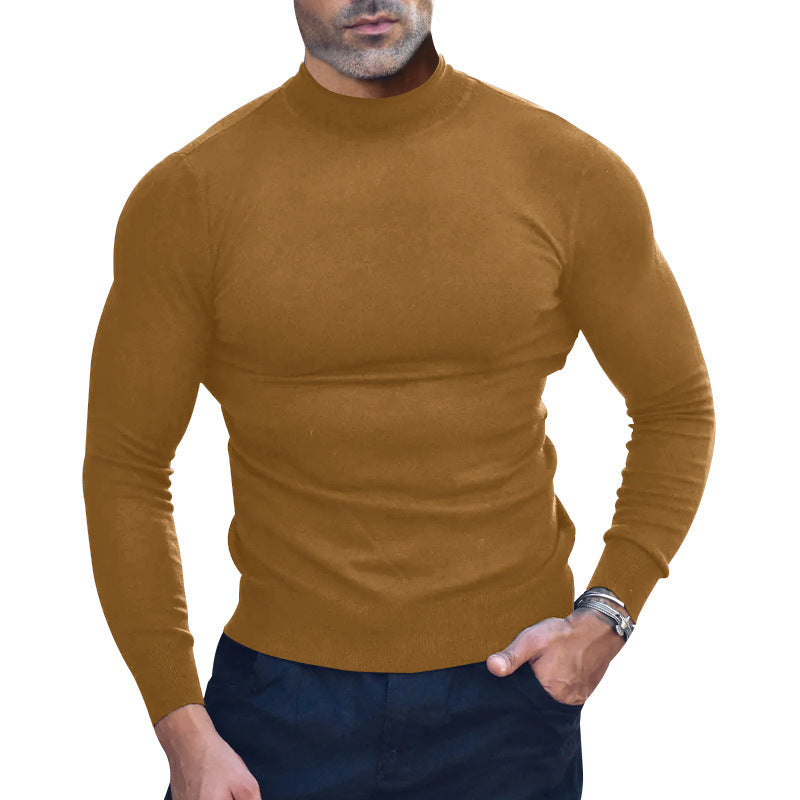 Slim Fit Rollkragenpullover Elegant Feinstrick