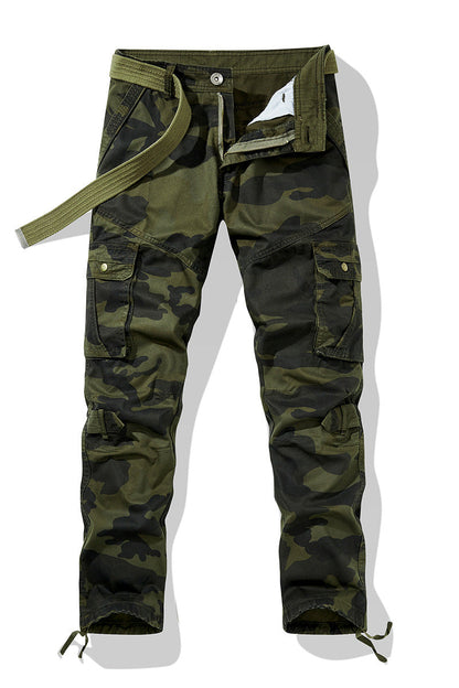 Herren Cargohose Camouflage Modern Verstellbar