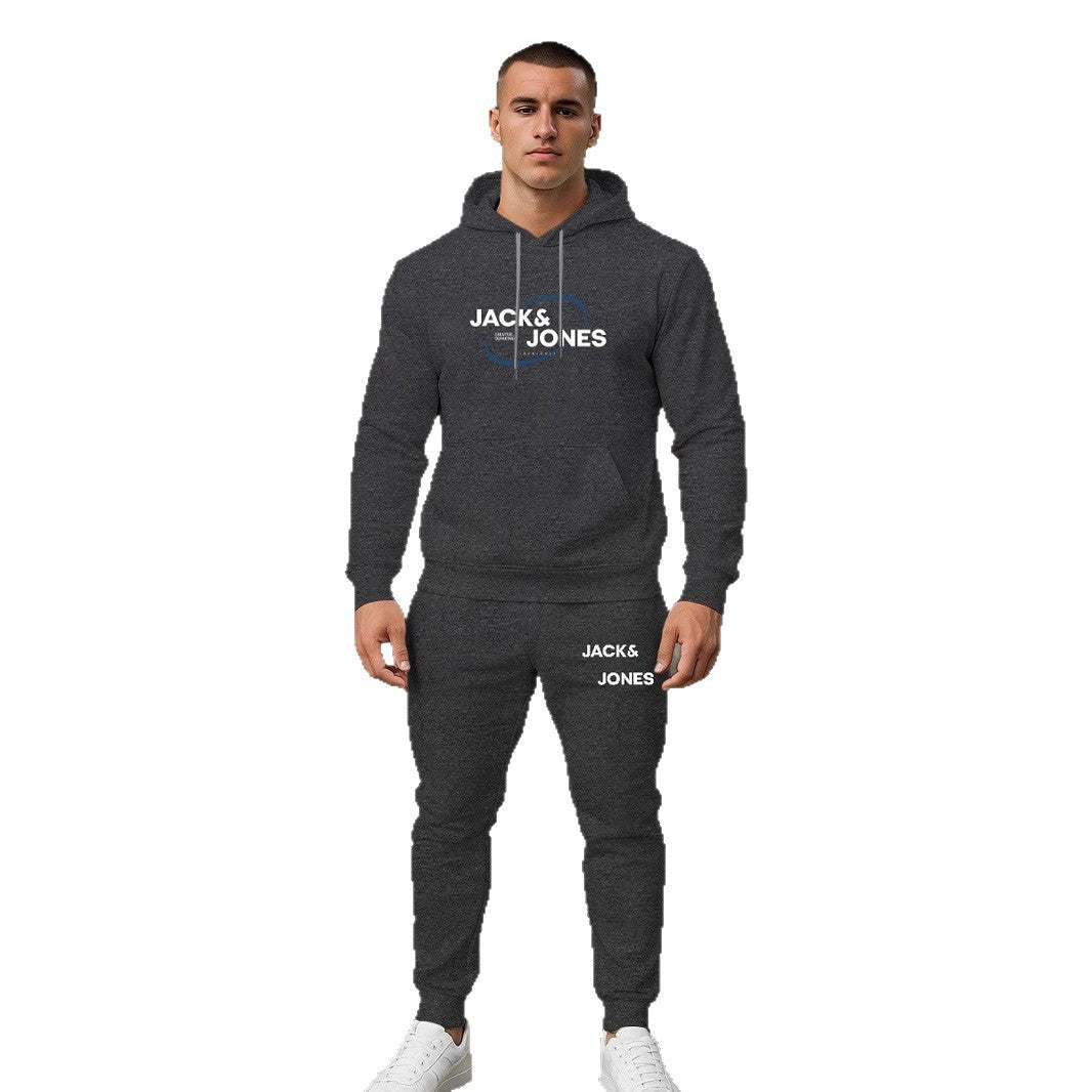 Herren Jogginganzug Set Freizeit Hoodie Hose Sportlich