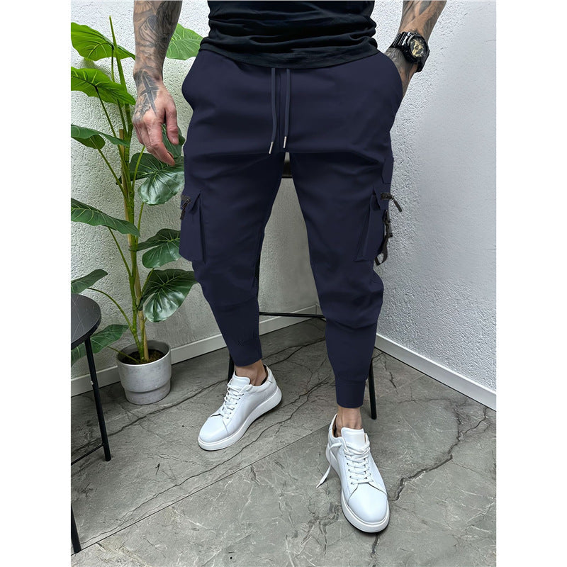 Herren Cargo-Jogginghose Modern Elastisch Mit Taschen