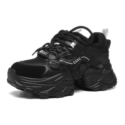 Damen Sneaker Sportlich Chunky Weiche Laufsohlen