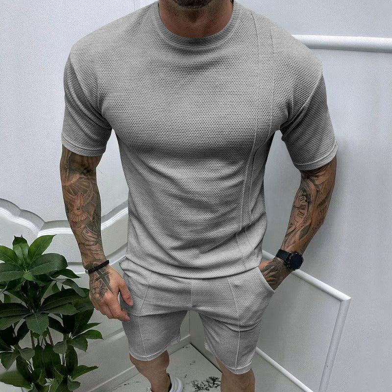 Herren Sportset Kurzarm Atmungsaktiv Funktionales Aktivwear